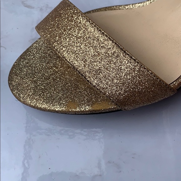 Nine West Gold Strappy Heels - Picture 6 of 7